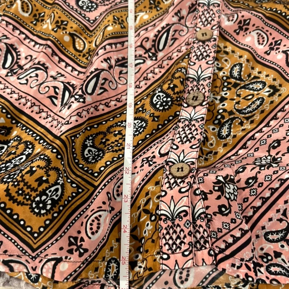 FARM Rio Paisley Buttondown Long Sleeve Shirt, NEW - Picture 13 of 13